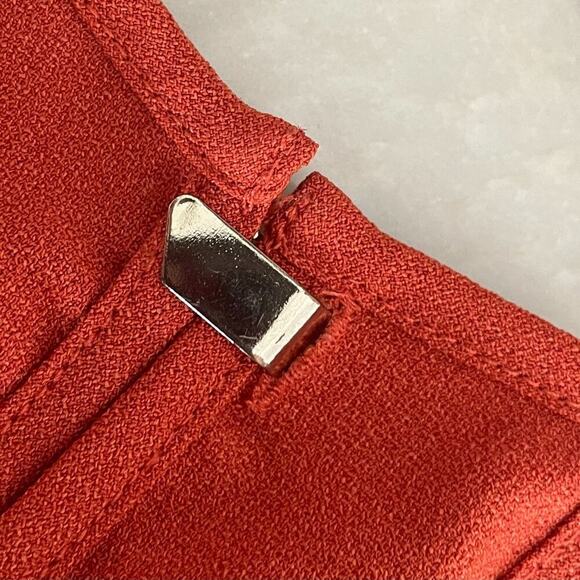 Burnt Orange Racerback Cami, Clasp Closure, High Neck, Double Spaghetti Strap, S - Picture 6 of 11